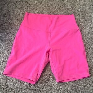 Lululemon sonic pink align biker shorts